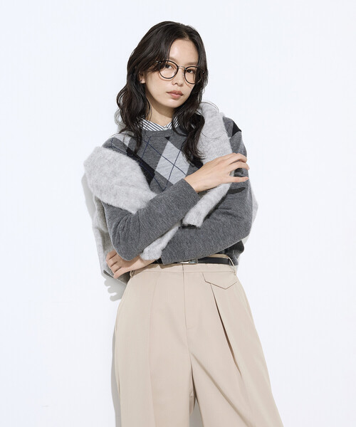 コムサ（COMME CA）/アーガイルニット プルオーバー COMME CA（コムサ） ニット セーター アーガイルニット プルオーバー