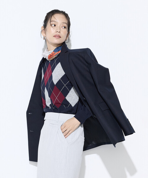 コムサ（COMME CA）/〔 Sサイズ 〕 アーガイルニット プルオーバー COMME CA（コムサ） ニット セーター アーガイルニット プルオーバー