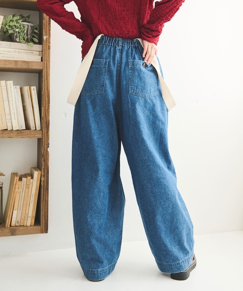 「Crisp」 デニムパンツ FREE ブルー レディース_画像4