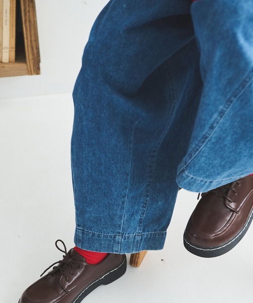 「Crisp」 デニムパンツ FREE ブルー レディース_画像5