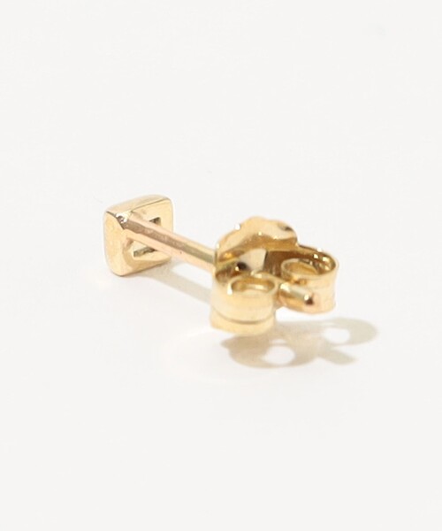 ピアス Metier Mini Bezel Set Princess Gemstone Studs 片耳ピアス