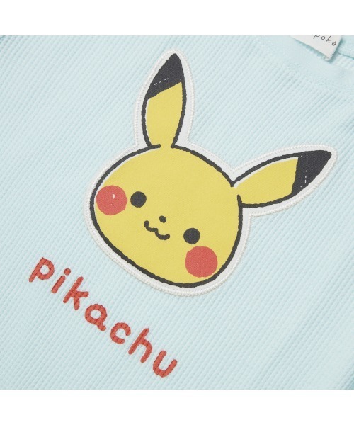 tシャツ monpoke モンポケ 長袖Tシャツ ワッフル ピカチュウ キッズ