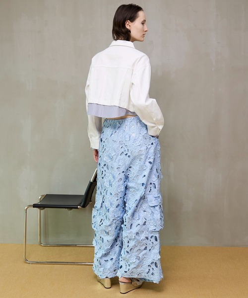 パンツ Cut-Off Flower Pants/カットオフフラワースノーパンツ レディースの画像