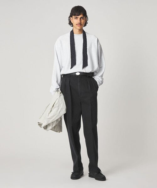 STEVEN ALAN（スティーブンアラン） スラックス ヘリンボーン イン