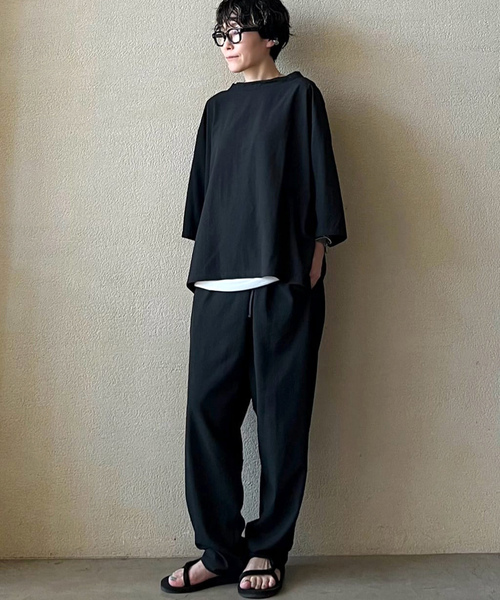 「JOURNAL STANDARD LUXE」 イージーパンツ FREE ブラック レディース_画像2