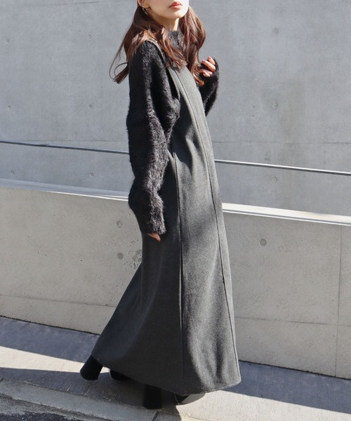 セシルマクビー♡ワンピース CECIL McBEE（セシルマクビー） ワンピース ウールライク深Vネック