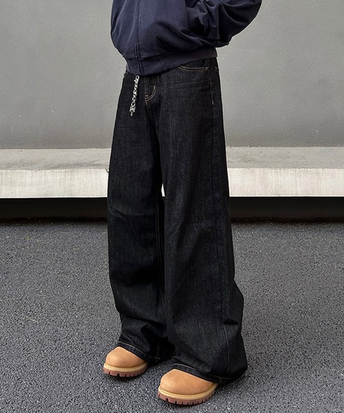 WESTBOY（ウエストボーイ） ワイドパンツ ジーンズ リジット ルーズ 