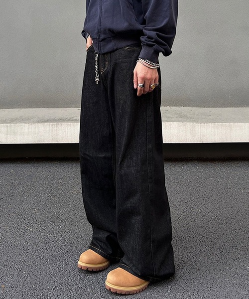 WESTBOY（ウエストボーイ） ワイドパンツ ジーンズ リジット ルーズ