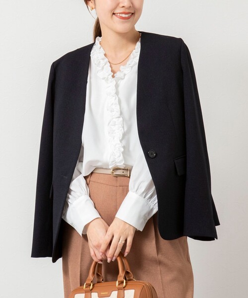 NOLLEY'S（ノーリーズ） ブラウス シャツ ウォッシャブルフロント