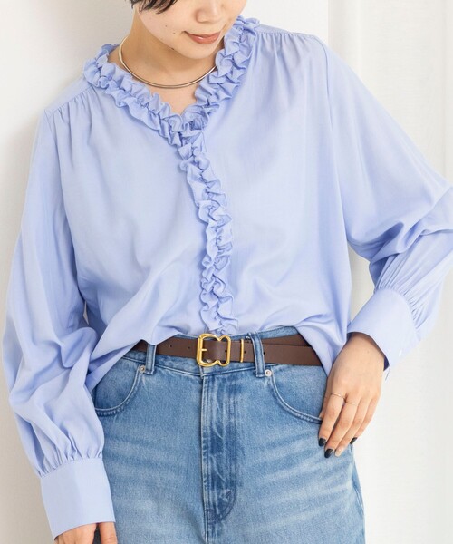 NOLLEY'S（ノーリーズ） ブラウス シャツ ウォッシャブルフロント