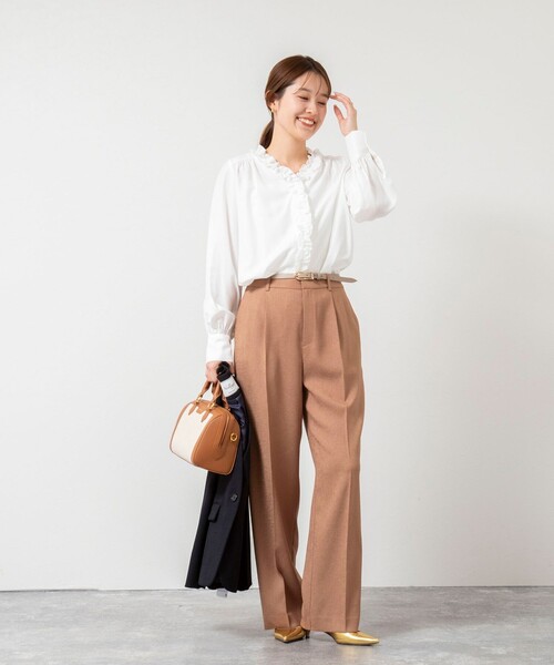 NOLLEY'S（ノーリーズ） ブラウス シャツ ウォッシャブルフロント