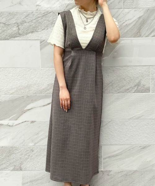 ロング スカート 「シアーインナー付き×きれい見えシルエット