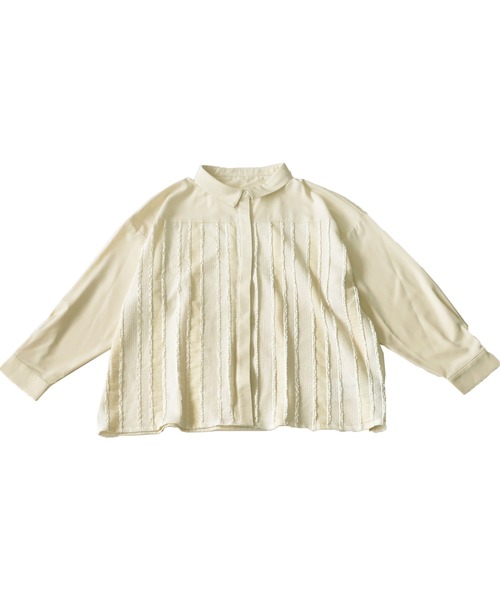 「antiqua」 長袖ブラウス P ブラック レディース_画像3