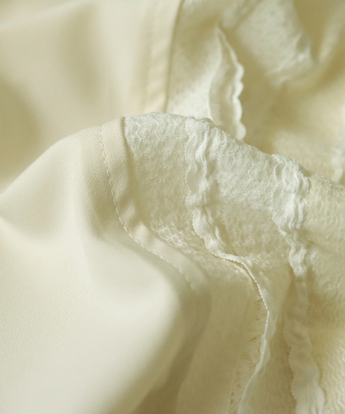 「antiqua」 長袖ブラウス P ブラック レディース_画像4