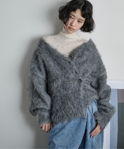 「THE YOn」 タートルネックニット FREE チャコールグレー レディース_画像9