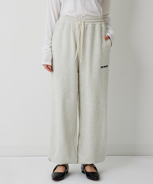 フェトウス　FOTUS　古着ヴィンテージ　　ホワイトサテン　スウェットパンツ THE PAUSE ワイドパンツ スウェットパンツ ジャージ 「THE PAUSE