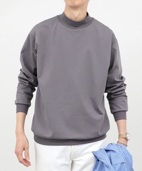 NOLLEY'S（ノーリーズ） tシャツ モックネック 長袖Tシャツ ロンT