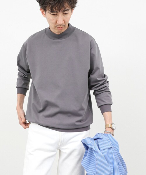 NOLLEY'S（ノーリーズ） tシャツ モックネック 長袖Tシャツ ロンT