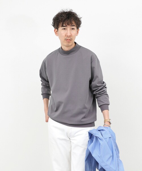 NOLLEY'S（ノーリーズ） tシャツ モックネック 長袖Tシャツ ロンT