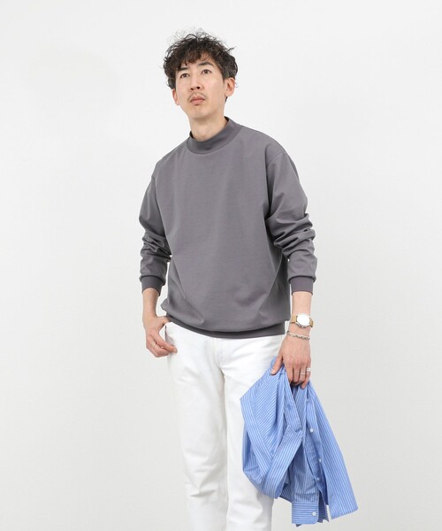 NOLLEY'S（ノーリーズ） tシャツ モックネックロンT 26SS メンズ