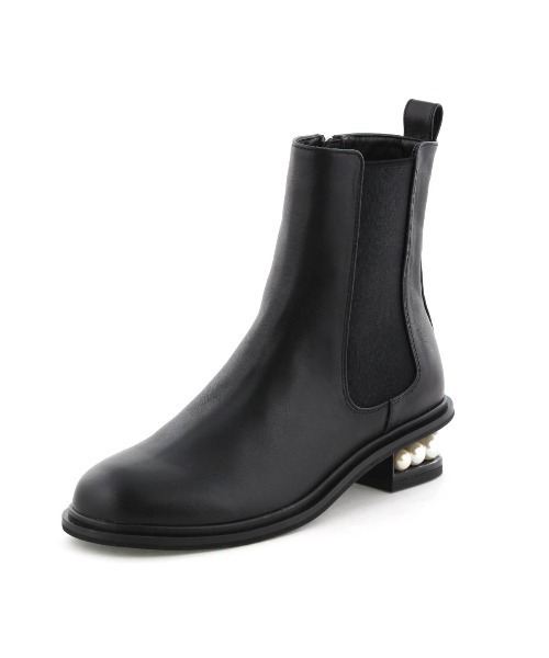 「NICAL」 ショートブーツ MEDIUM シルバー レディース_画像3