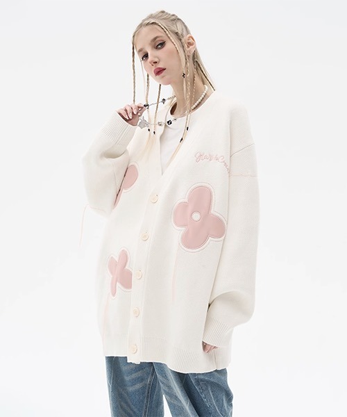 「HARSH AND CRUEL」 ニットカーディガン L ブラック メンズ_画像9