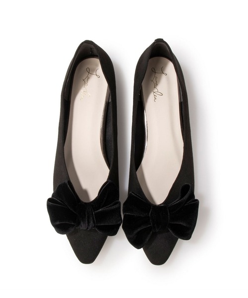 「Launa lea」 フラットパンプス 23.5cm ネイビー レディース_画像5