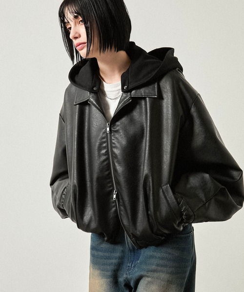アウター　ブルゾン CREARE -LINO- ブルゾン アウター 「ユニセックス」フェイクレザー