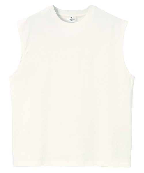 LANVIN en Bleu tシャツ 8オンス ノースリーブ Tシャツ メンズ