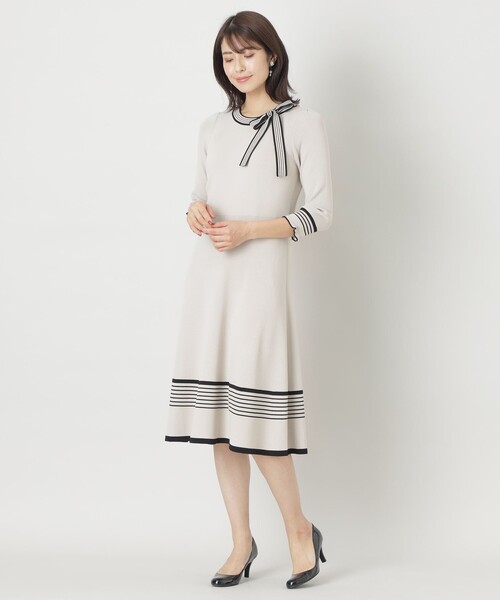 「TO BE CHIC」 ニットワンピース 40 ブラック レディースの画像