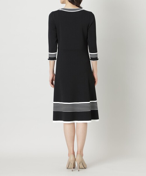 「TO BE CHIC」 ニットワンピース 40 ブラック レディースの画像