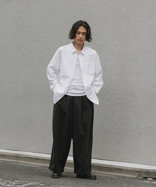 White Mountaineering ホワイト テーパード 1タックパンツ WHITE MOUNTAINEERING（ホワイトマウンテニアリング） チノパン