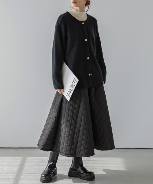 「SUGAR BISKET」 「La-gemme」ニットカーディガン フリー グレー レディース_画像3