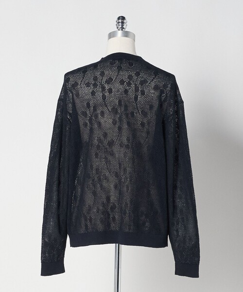 サマーニット ニット セーター 「LOEFF」ピンポンツリースポンジ メッシュ プルオーバー UNISEX レディース メンズの画像