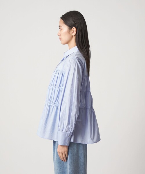 試着のみ♡LIten♡リテン♡シャーリングブラウス♡ CITEN（シテン） ブラウス シャツ 「CITEN」シャーリングシャツ
