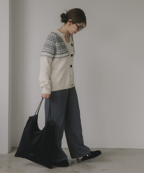 「210nouve」 ニットカーディガン FREE ホワイト レディース_画像3
