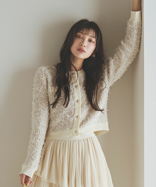 【capri17です】Dolce ツイードカーディガン trim_fce_item673b0e6264581.jpg