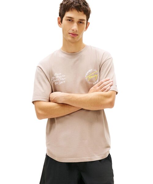 TOMMY JEANS（トミー・ジーンズ） tシャツ サインサークルリラックス