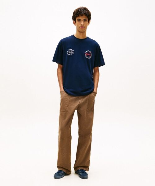 sunnyさま専用☆Drawerエンブレム刺繍ショートスリーブTシャツ／ネイビー TOMMY JEANS（トミー・ジーンズ） tシャツ サインサークルリラックス