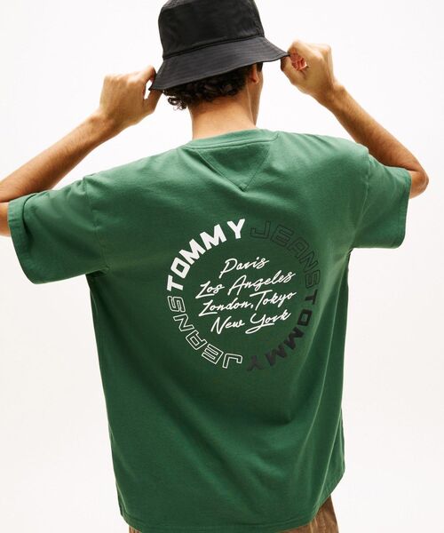 TOMMY JEANS（トミー・ジーンズ） tシャツ サインサークルリラックス