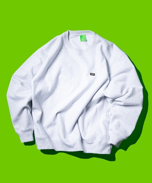 「HUF」 スウェットカットソー LARGE アッシュグレー メンズ