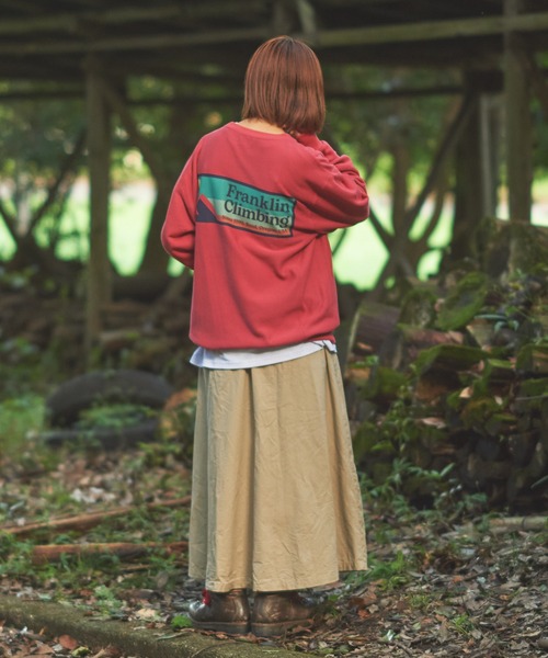 「Franklin Climbing」 スウェットカットソー S グレー メンズ_画像4