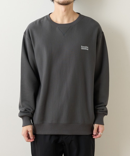 「Franklin Climbing」 スウェットカットソー S グレー メンズ_画像8