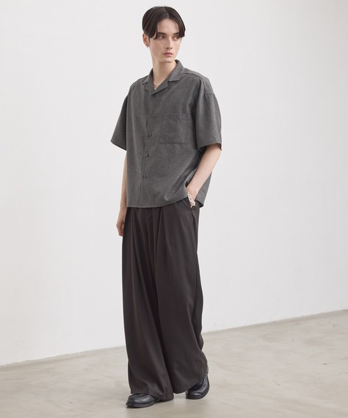LOWWN ウールシャツ 半袖 LUENNA uvカット シャツ 半袖 メンズ レディース : ZOZOTOWN Yahoo!店