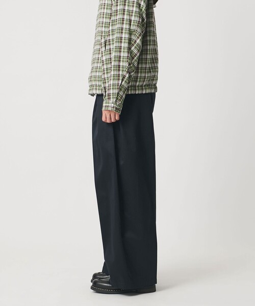 ワイドパンツ チノパン 「KHOKI for UNITED ARROWS ＆ SONS」 TUCK PANTS/パンツ メンズ レディースの画像
