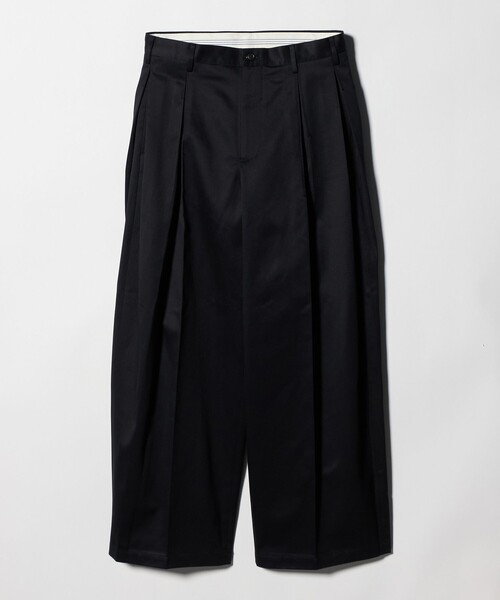 ワイドパンツ チノパン 「KHOKI for UNITED ARROWS ＆ SONS」 TUCK PANTS/パンツ メンズ レディースの画像