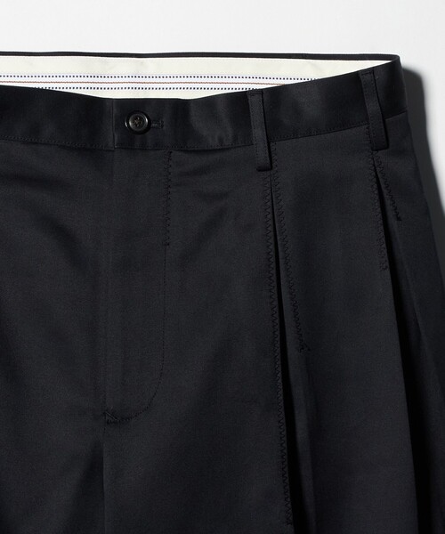 ワイドパンツ チノパン 「KHOKI for UNITED ARROWS ＆ SONS」 TUCK PANTS/パンツ メンズ レディースの画像