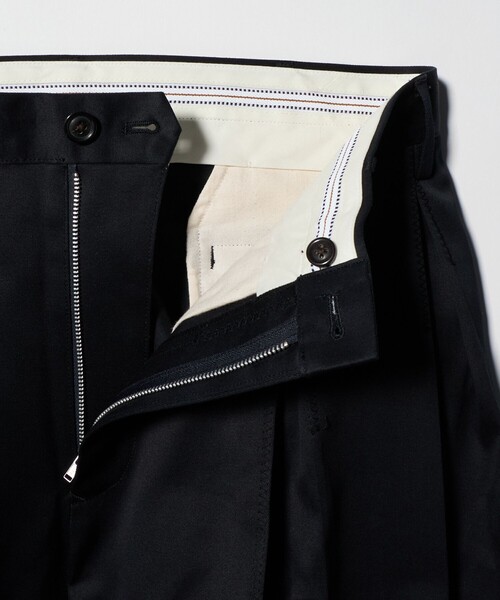 ワイドパンツ チノパン 「KHOKI for UNITED ARROWS ＆ SONS」 TUCK PANTS/パンツ メンズ レディースの画像