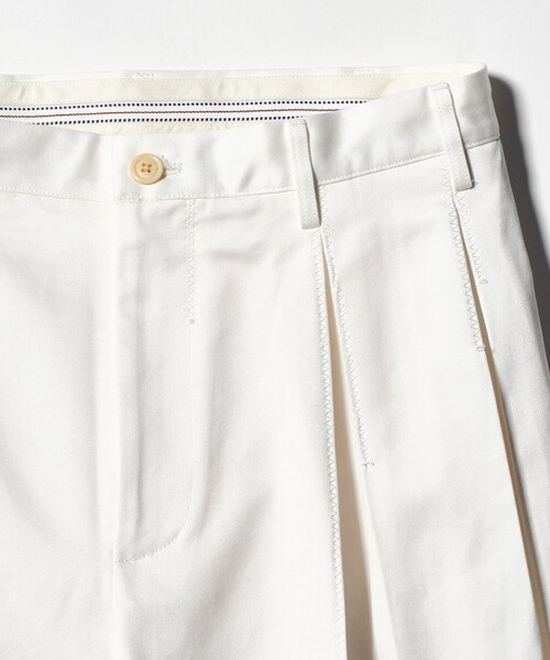 ワイドパンツ チノパン 「KHOKI for UNITED ARROWS ＆ SONS」 TUCK PANTS/パンツ メンズ レディースの画像