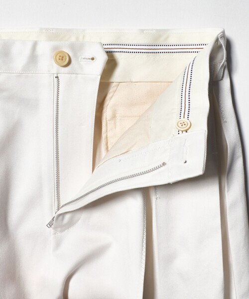 ワイドパンツ チノパン 「KHOKI for UNITED ARROWS ＆ SONS」 TUCK PANTS/パンツ メンズ レディースの画像